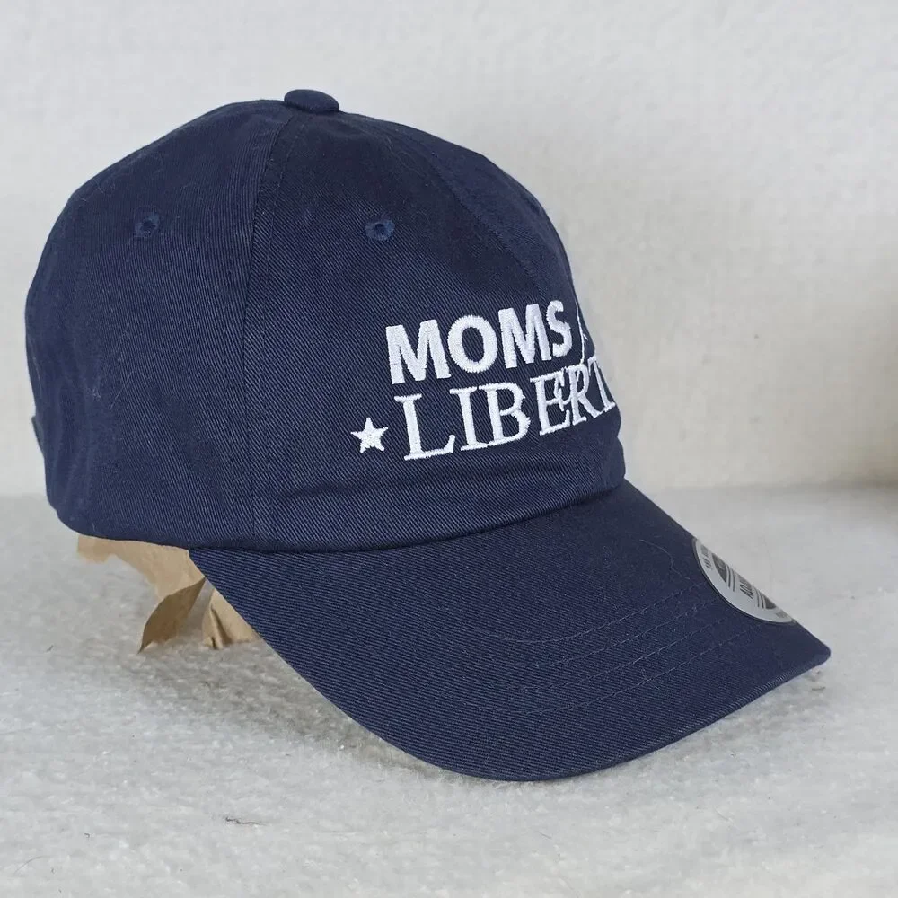 The Classics Moms For Liberty Hat Cap Navy Blue White Logo Embroidered NWT
